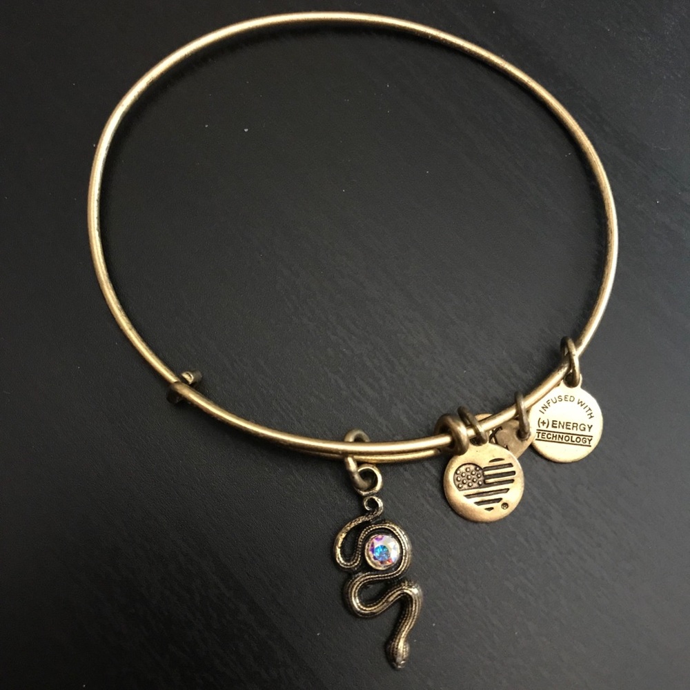 Alex and Ani crystal snake bracelet